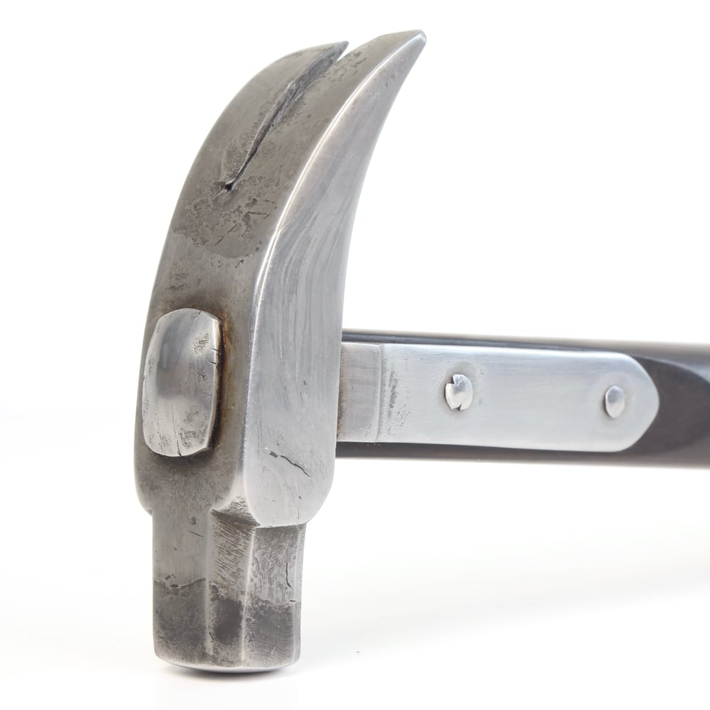  Wrought Iron Claw Hammer with side straps 12oz