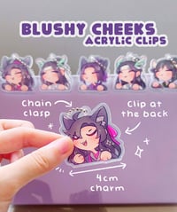 Image 1 of MDZS Blushy cheeks - Acrylic Clip-Charms