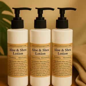 Image of Aloe & Shea Hydrating Lotion | 4 oz & 8.5 oz | SeaBass Soap Co.