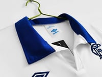 Image 4 of Glasgow Rangers FC Away Shirt 1985–87 – Umbro Retro Classic Red,White &Blue