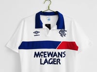 Image 3 of Glasgow Rangers FC Away Shirt 1985–87 – Umbro Retro Classic Red,White &Blue