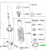 Image 3 of New Nissan rear spring seat for Pao, Figaro, Be-1 and K10 Micra/March