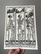 Image of SKELETON A4 Screenprint