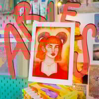 Image 1 of ARIES Star Sign Character Original Watercolor