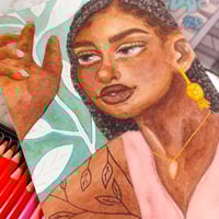 Image 2 of TAURUS Star Sign Character Original Watercolor
