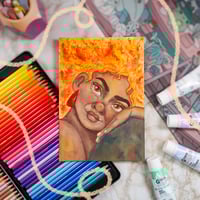 Image 3 of LEO Star Sign Character Original Watercolor