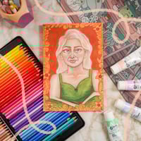 Image 3 of VIRGO Star Sign Character Original Watercolor