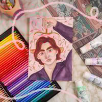 Image 3 of LIBRA Star Sign Character Original Watercolor
