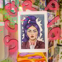 Image 1 of SCORPIO Star Sign Character Original Watercolor
