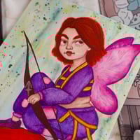 Image 2 of SAGITTARIUS Star Sign Character Original Watercolor