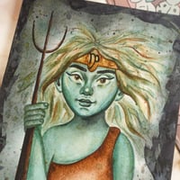 Image 3 of CAPRICORN Star Sign Character Original Watercolor
