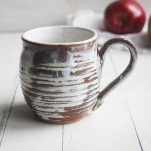 Image of Rustic Love Mug, Gorgeous Earthy Mug with Melting Marshmallow Glaze, 14 Ounce, Made in USA