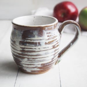 Image of Rustic Love Mug, Gorgeous Earthy Mug with Melting Marshmallow Glaze, 14 Ounce, Made in USA