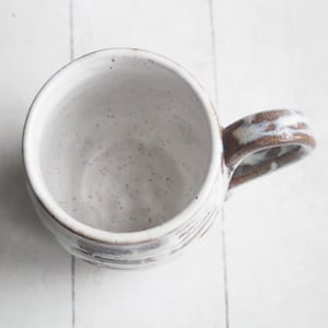 Image of Rustic Love Mug, Gorgeous Earthy Mug with Melting Marshmallow Glaze, 14 Ounce, Made in USA