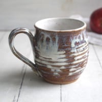 Image 1 of Rustic Love Mug, Gorgeous Earthy Mug with Melting Marshmallow Glaze, 14 Ounce, Made in USA