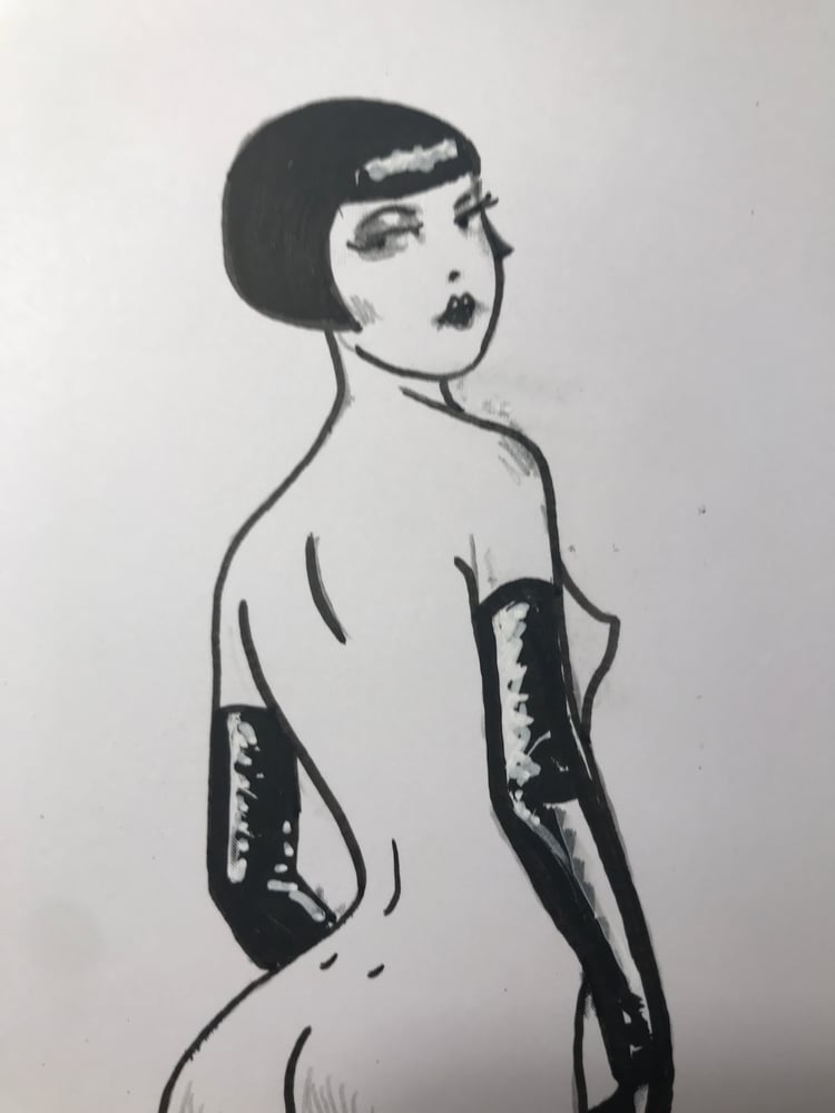 Image of Loulou in tight boots