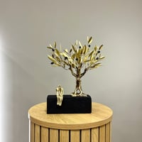 Image 1 of Bronze Olive Tree & Sitting Couple 30cm
