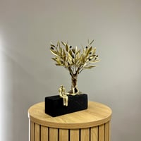 Image 2 of Bronze Olive Tree & Sitting Couple 30cm