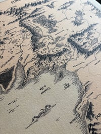 Image 2 of Middle Earth and Beleriand Fine art print
