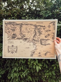Image 1 of Middle Earth and Beleriand Fine art print