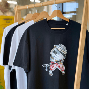 Image of cafeistas-tin can-tshirt 