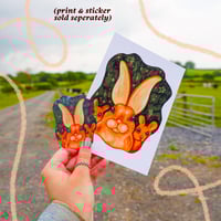 Image 2 of Burrow Peachtober Print
