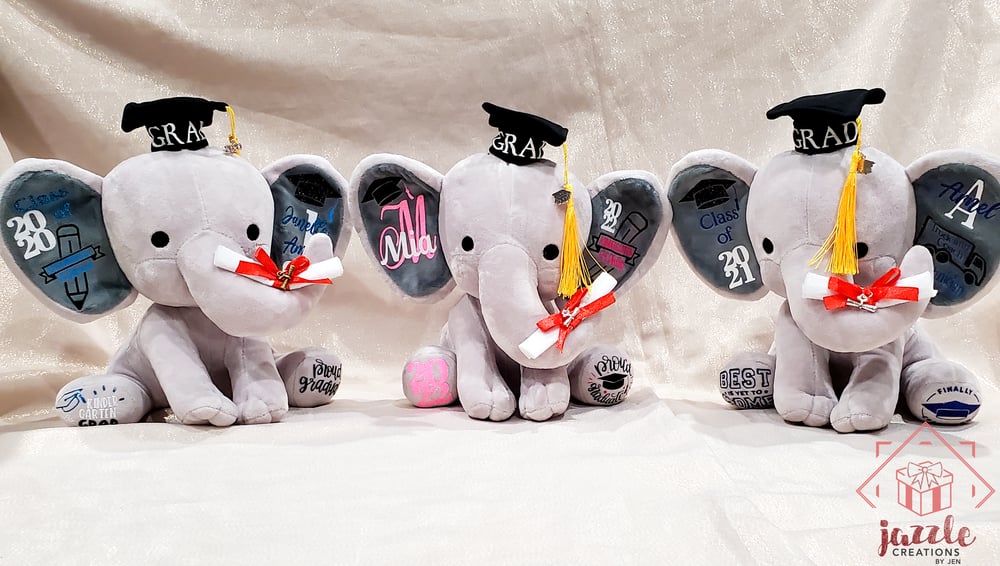 Image of Personalized Graduation Elephant