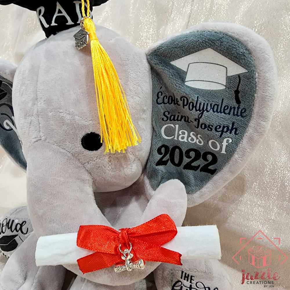 Image of Personalized Graduation Elephant