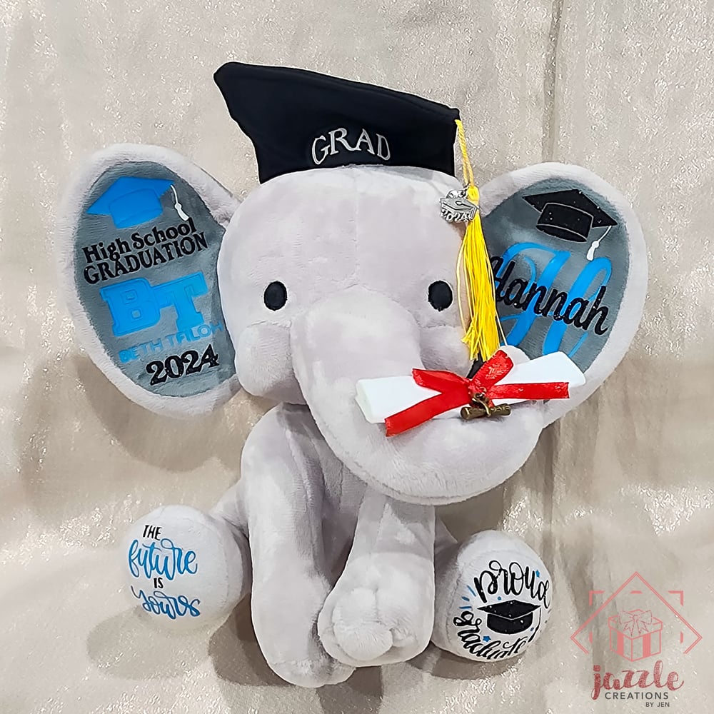 Image of Personalized Graduation Elephant