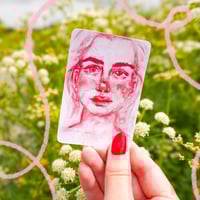 Image 1 of Loose Pink Portrait Sticker