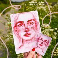 Image 3 of Loose Pink Portrait Sticker