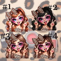 Image 6 of NEW!!! Fabulous Tee - Kids Youth Teen Girls Cool Pretty Leopard Print Bling T-shirt