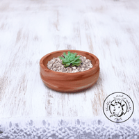 Image 2 of Round Pot teracotta marble Porcelain(με τρύπα)