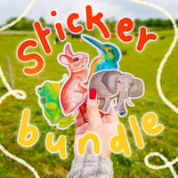Image 1 of Animal Sticker Bundle - Pack of 4