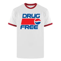 Image 1 of DRUG FREE - Pepsi Rip Ringer Tee