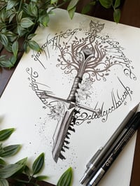 Image 2 of Sword of Narsil Fine Art Print