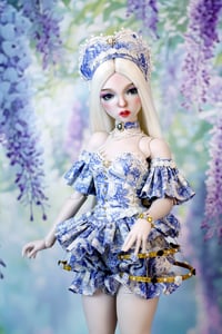 Image 4 of Handmade Set for SD Doll – DoDollsDream Miss Marionette Body - blue queen