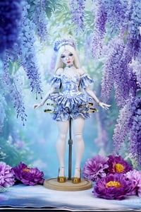 Image 1 of Handmade Set for SD Doll – DoDollsDream Miss Marionette Body - blue queen
