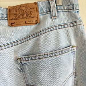 Image of Levi's 560 Loose Fit Made in USA Short (Light Wash 34)