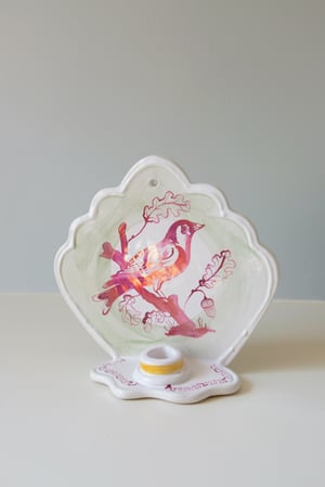 Image of Pink Lustreware Wall Sconce - Goldfinch & Oak