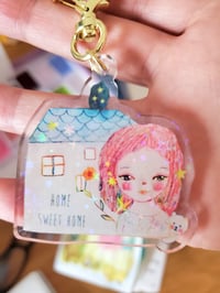 Image 4 of Home sweet home Keychain charm 