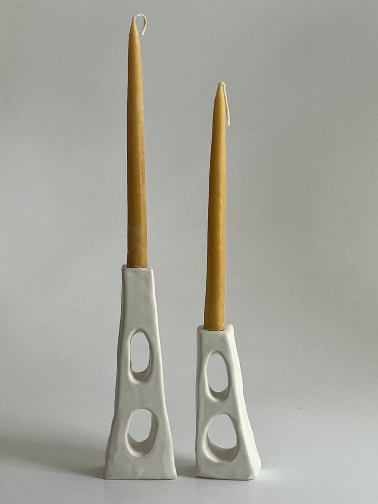 Image of porcelain candlesticks