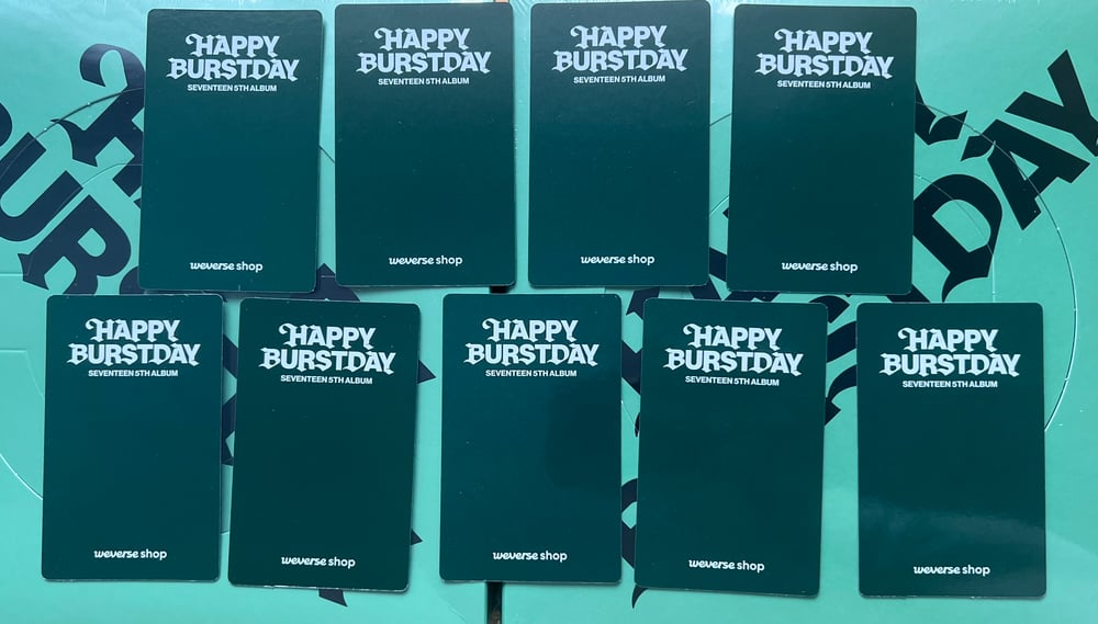 Image of Seventeen ‘HAPPY BURSTDAY’ Weverse Shop POB Photocard
