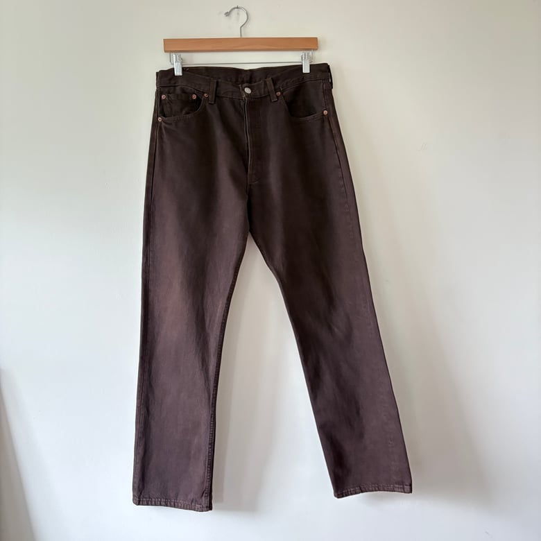 Image of Levi's 501 Made in USA (Overdye Brown 33x31)