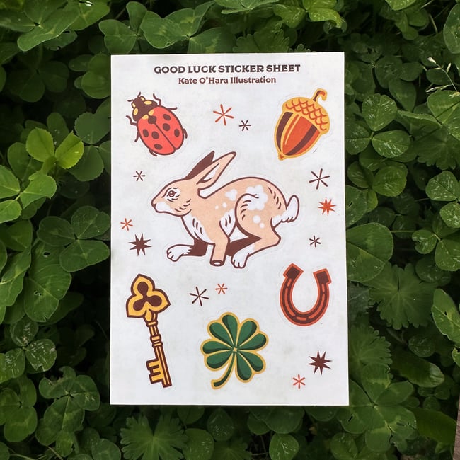 Lucky Sticker Sheet