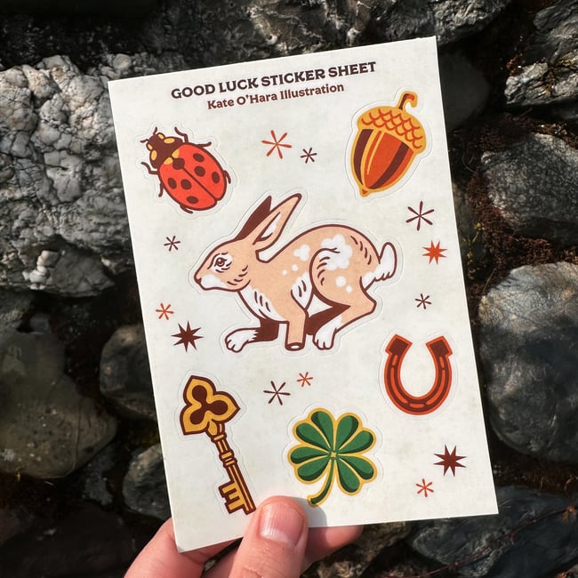 Lucky Sticker Sheet
