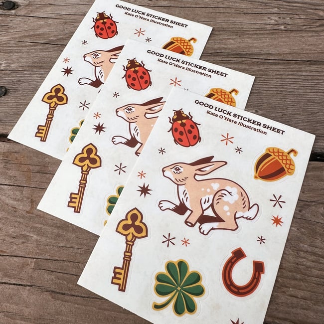 Lucky Sticker Sheet