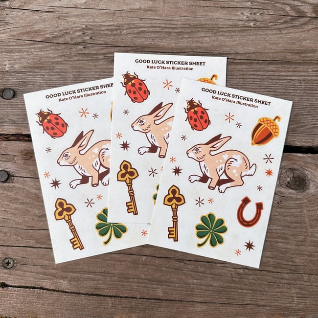 Lucky Sticker Sheet