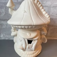 Caterpillar Mushroom Fairy House