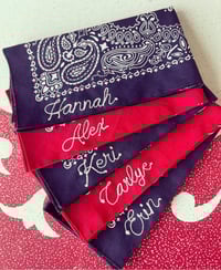 Image 2 of Personalized ChainStitched Bandana